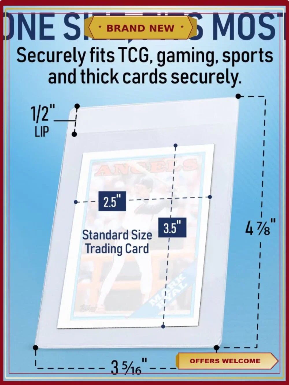 Semi Rigid Card Holders for PSA Grading – 200 Pack Crystal Clear